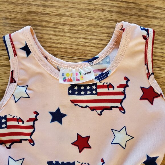 Dot Dot Smile Patriotic Dress 12-24M GUC - Picture 3 of 4